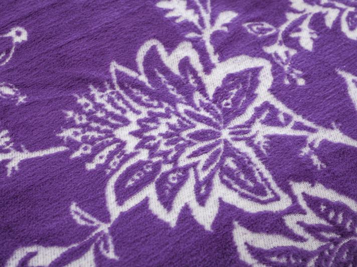 iacobină În Relief Double Pătură 200x220 cm Violet