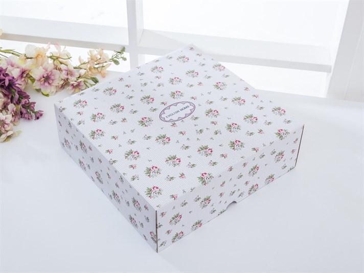 Winter Rose Bone China Multi-Tier Service Pink