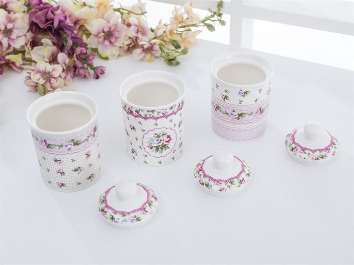 Winter Rose Bone China 3 pcs Cruet 0.81 L Pink