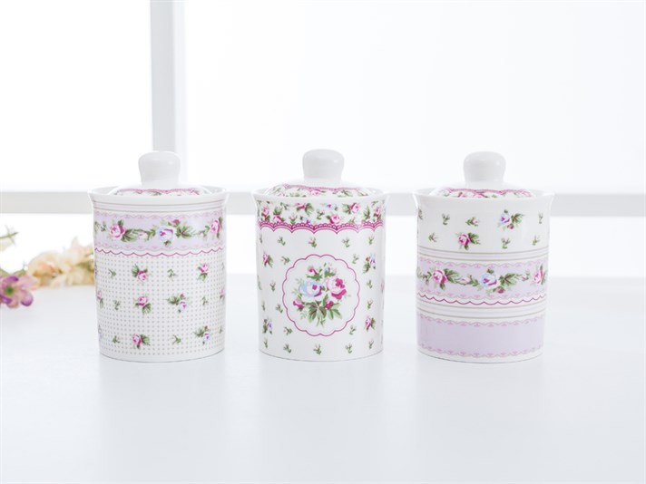 Winter Rose Bone China 3 pcs Cruet 0.81 L Pink