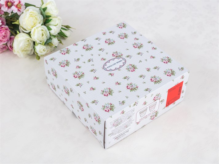 Winter Rose Bone China 4 Pcs icer And Liner 325 ml Pink