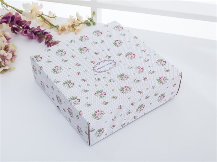 Winter Rose Bone China 6 pcs Cake Plate 20 cm Pink