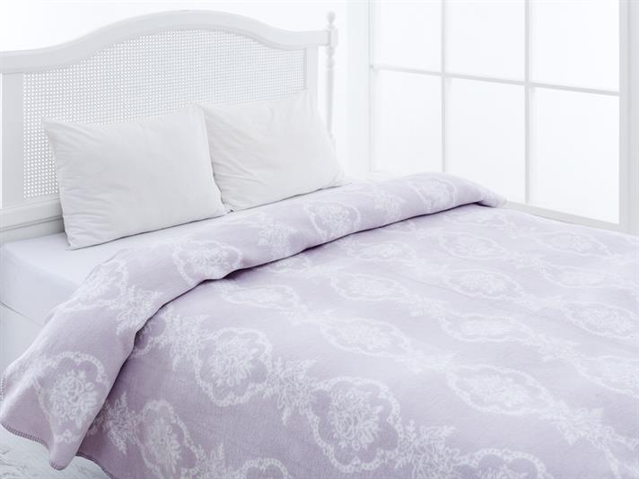 Iarna a crescut Cottony Double Person  PĂTURĂ 200x220 cm Light Lilac