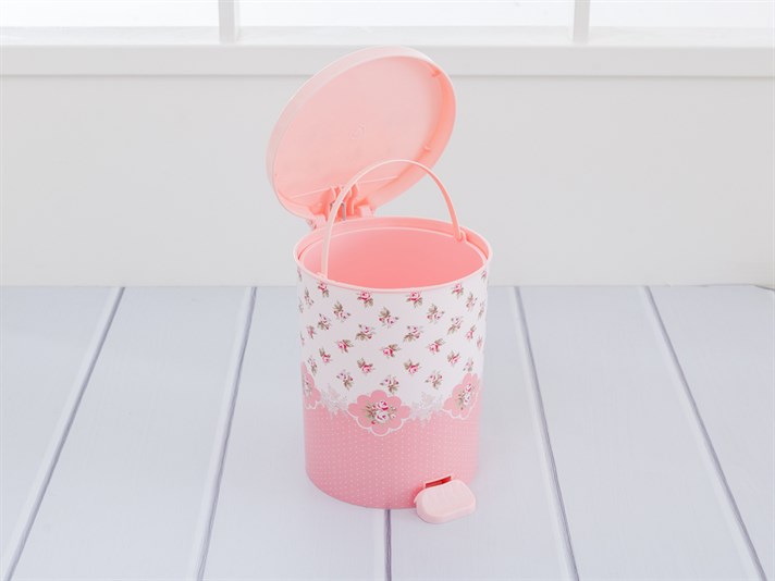 Iarna a crescut Plastic  Cu capac din plastic  COȘ DE GUNOI PENTRU Pink