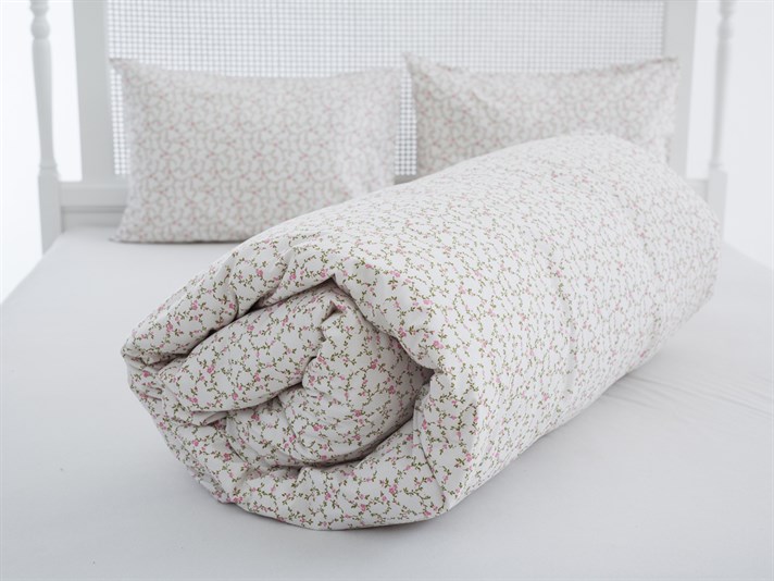 iederă Bumbac Double Lenjerie De Pat Și Față Pernă 200x220 cm Roz
