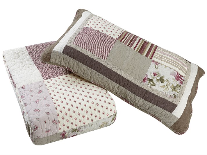 ilice  Patchwork Persoană dublă  SET CUVERTURĂ DE PAT 240x260 cm Roz