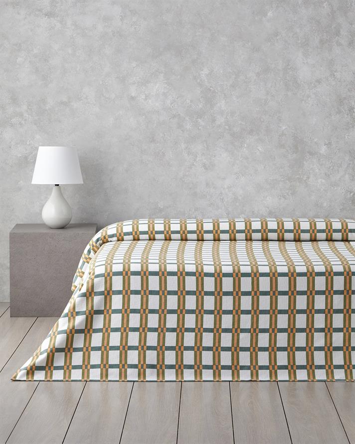 Imprimat Cu Bumbac Double Pătură De Vară 200x220 cm Verde