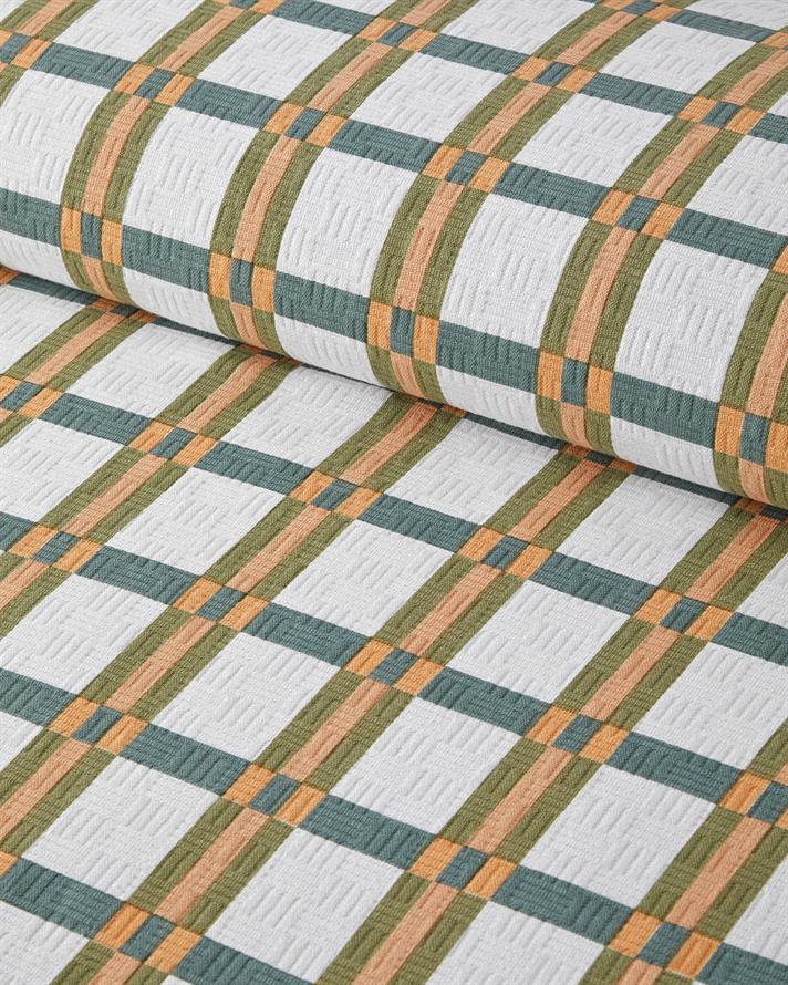 Imprimat Cu Bumbac Double Pătură De Vară 200x220 cm Verde