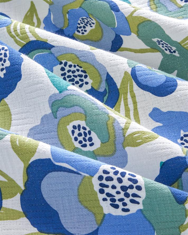 Summer Blooms Imprimat Cu Bumbac Single Pătură De Vară 150x220 cm Albastru