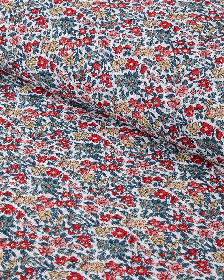 Posy Garden Imprimat Cu Bumbac Single Pătură De Vară 150x220 cm Roșu