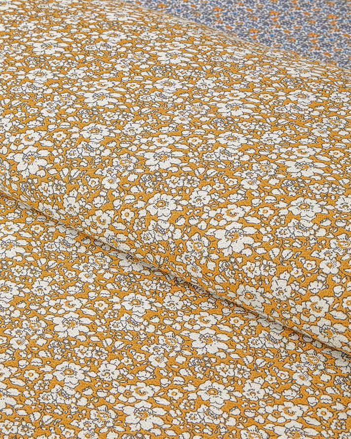 Spring Petal Imprimat Double Set Pătură De Vară 200x220 cm Galben