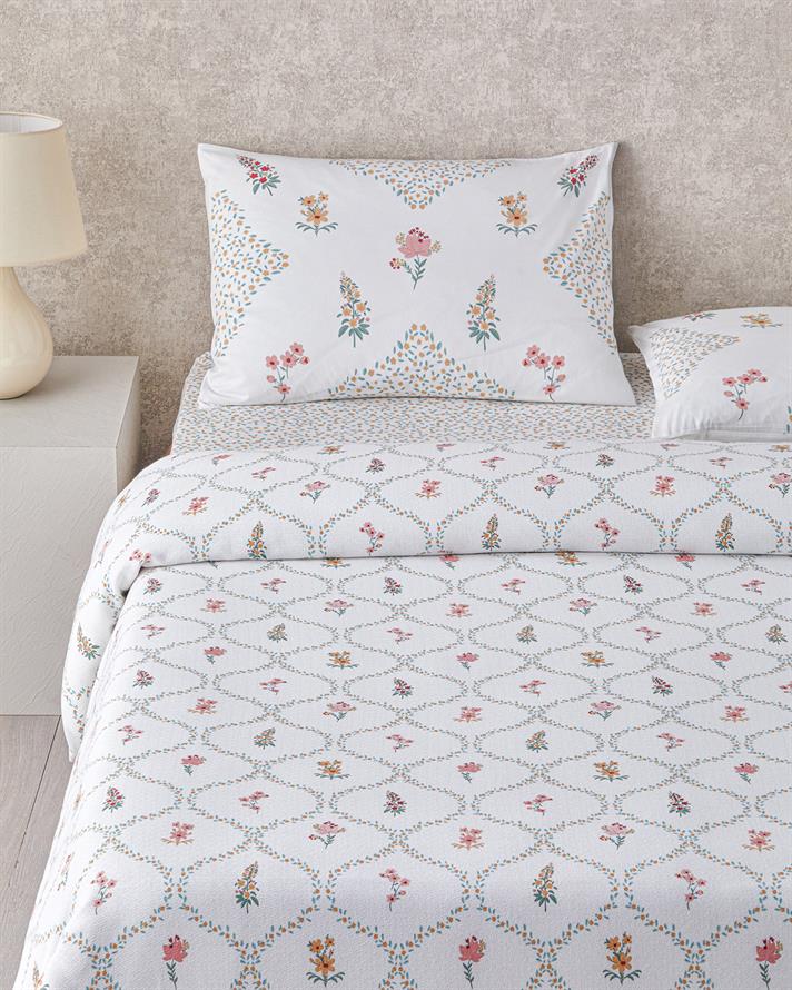 Chamomile Cells Imprimat Single Set Pătură De Vară 150x220 cm Galben