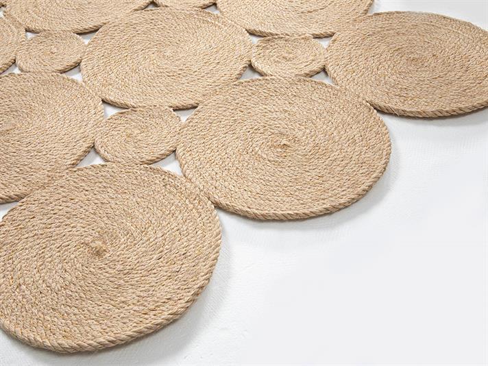inel Covor Decorativ Din İută 90x150 cm Natural