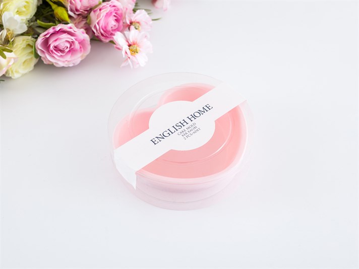 Heart Silicon 2 Set Cake Mould Pink