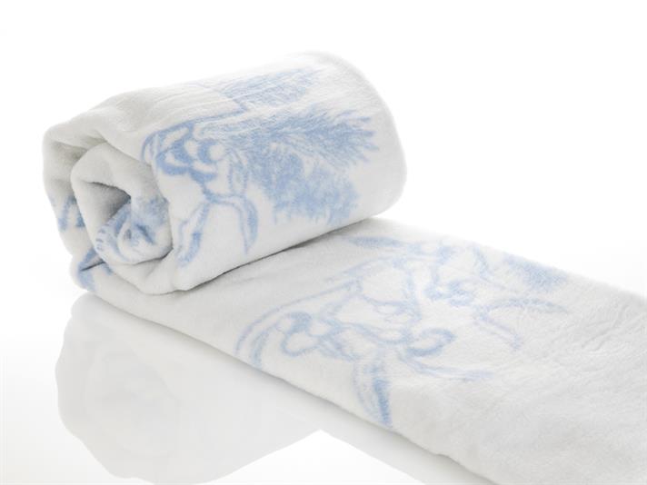 Inimi calde Acril  PĂTURĂ TV 130x170 cm Albastru Deschis