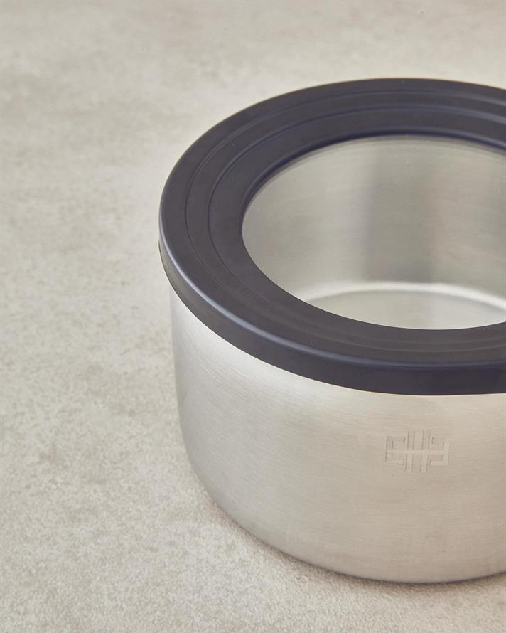 Oțel Inoxidabil Recipient Depozitare 12 cm Silver