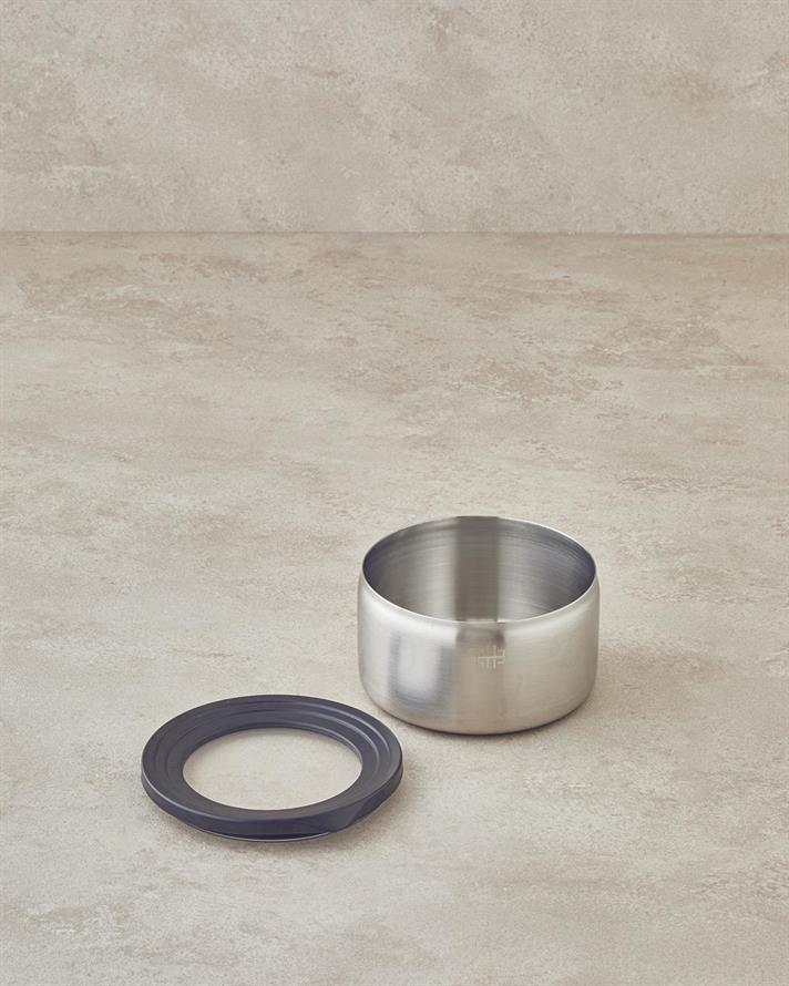 Oțel Inoxidabil Recipient Depozitare 12 cm Silver