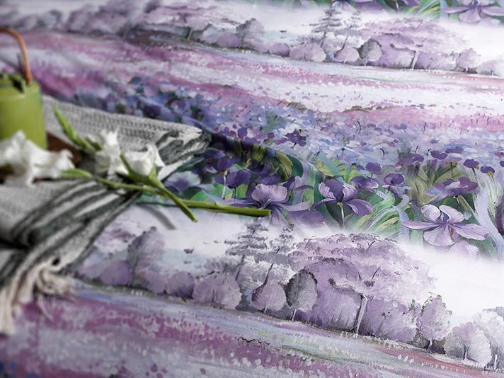 Iris Pallida Cottony Double Person  SET LENJERIE DE PAT 200x220 cm Lilac.