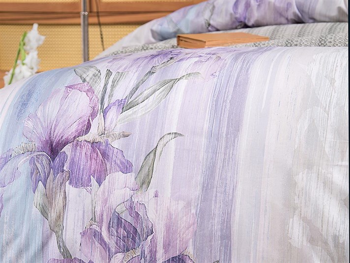 Iris pur Cottony  King Size  SET LENJERIE DE PAT 240x220 cm Lilac.