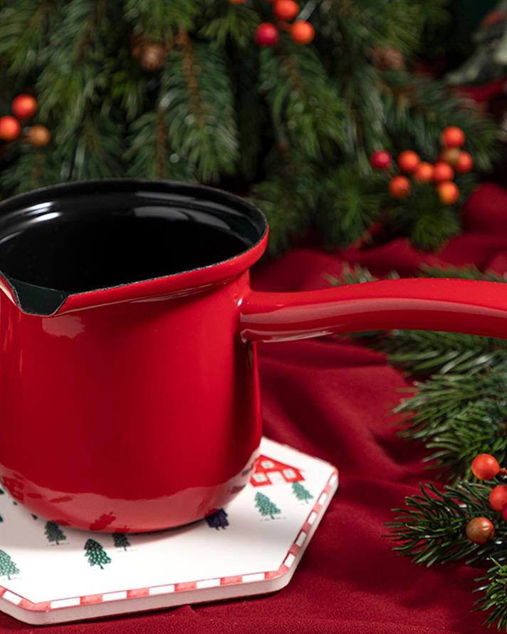 Isidora Enamel Coffee Pot 500 ml Red