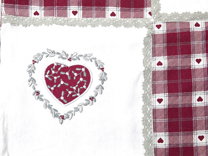 iubitor Cottony  PERNUȚĂ PENTRU BUCĂ 40x40 cm White-Red