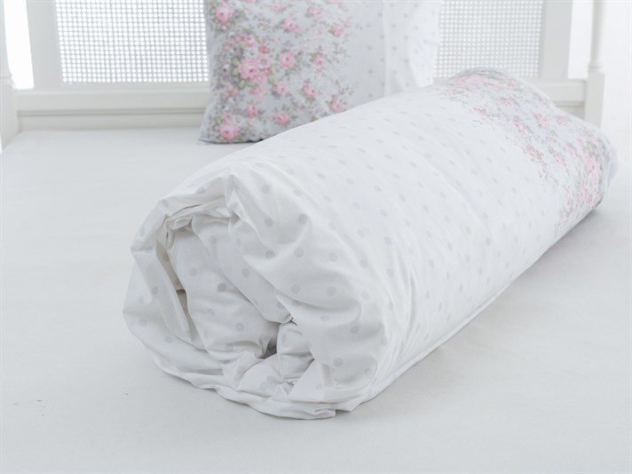 Ivy Rose Cu Bumbac Single Lenjerie De Pat 160x220 cm Gri