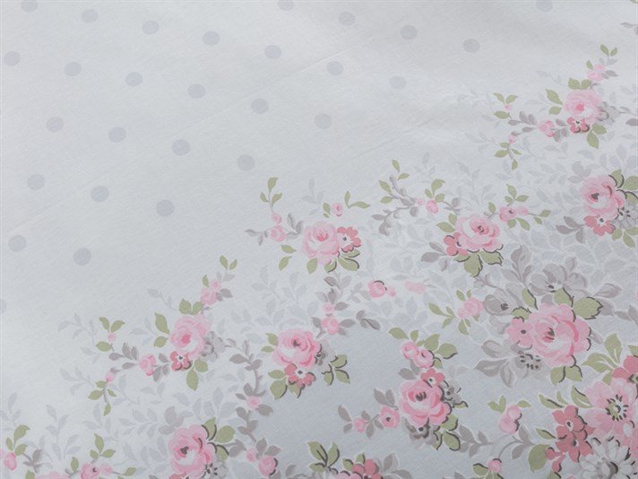 Ivy Rose Cu Bumbac Double Lenjerie De Pat 200x220 cm Gri