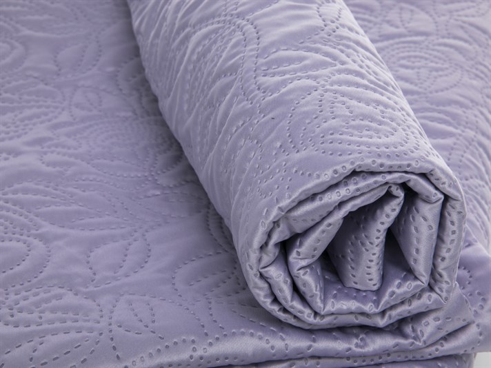 Ivy Rose  Satin Persoană dublă  SET CUVERTURĂ DE PAT 240x260 cm Liliac.