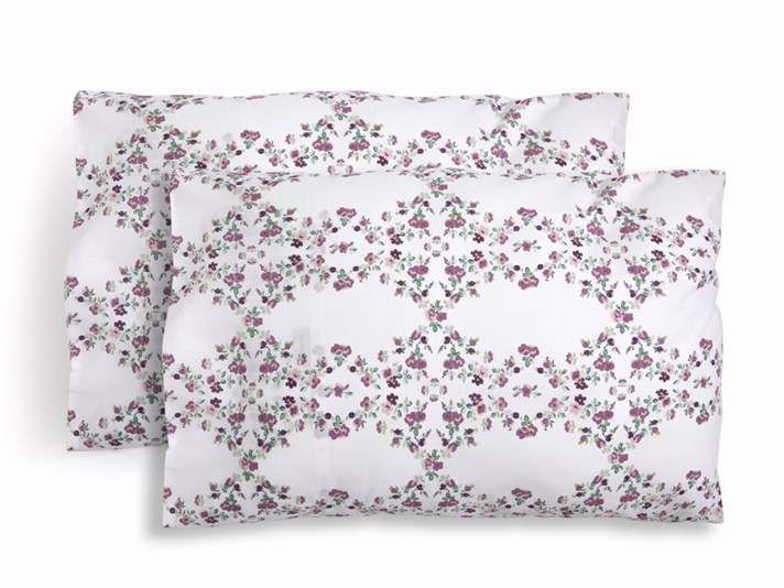 Ivy violet Cu Bumbac Cu 2 Piese Față De Pernă 50x70 cm Violet