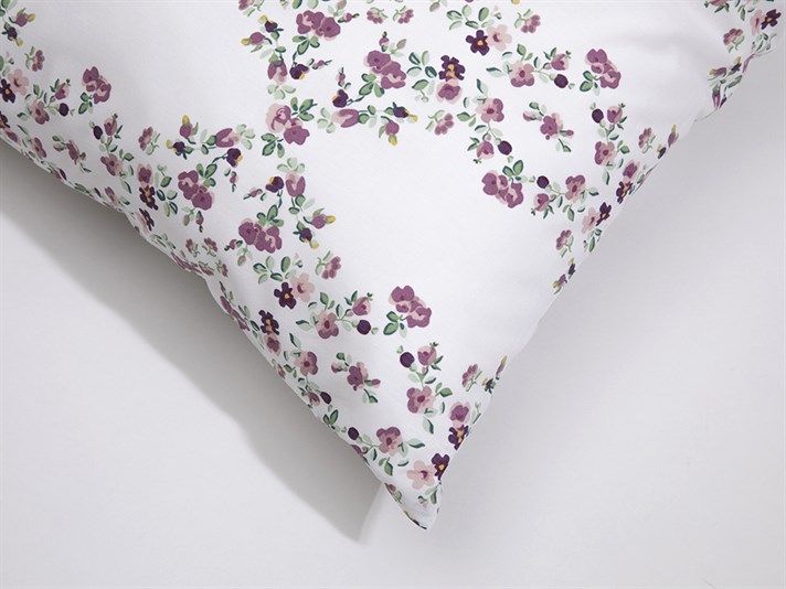 Ivy violet Cu Bumbac Cu 2 Piese Față De Pernă 50x70 cm Violet