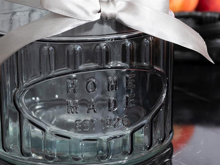 Jade Glass Storage Jar 2.2 L Gray