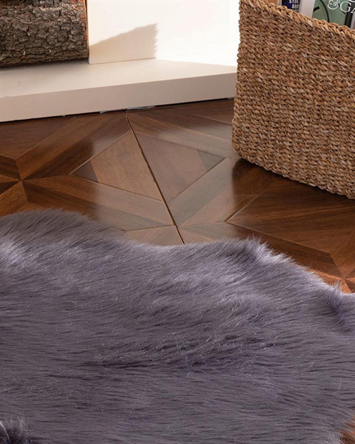 Jade Blană Artificială, Acrilic, 60*90 Cm, Gri Închis