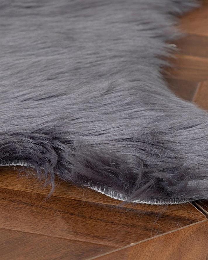 Jade Blană Artificială, Acrilic, 60*90 Cm, Gri Închis