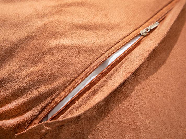 Față de pernă decorativă, Jade, acril, 45x45 cm, maro