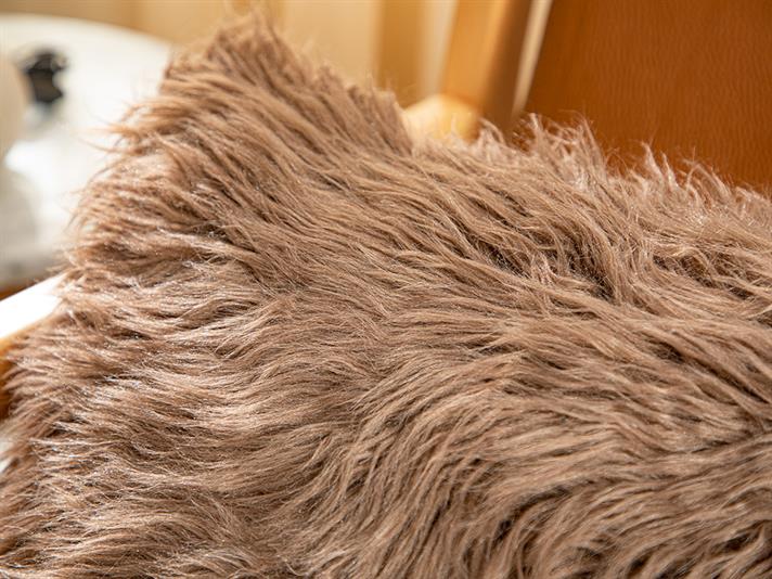 Față de pernă decorativă, Jade, acril, 45x45 cm, maro