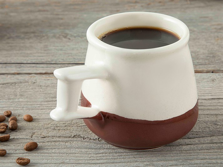 Jadon Ceramic Mug 250 ml White - Brown