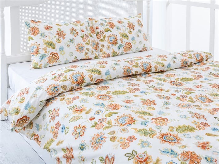 James Cu Bumbac Double Lenjerie De Pat 200x220 cm Bej