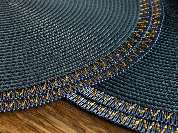 Jaspe PP 2 Set Place Mat 38 cm Dark Blue
