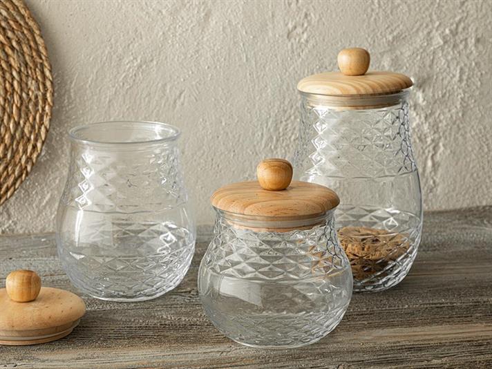 Jera Glass Jar 1000 ml Transparent