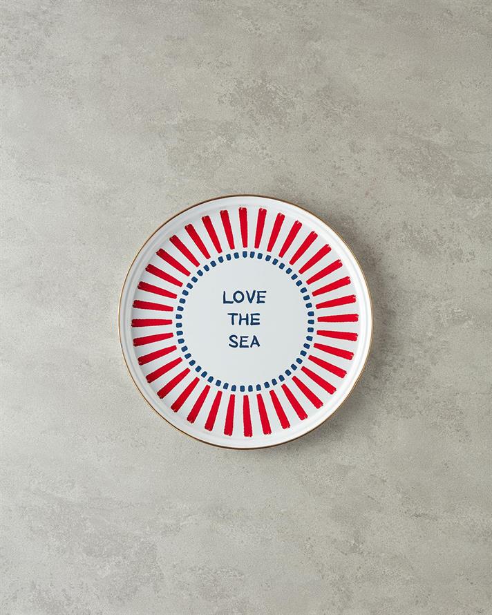 Jolly Colour Email Tavă 31 cm Roșu - Alb