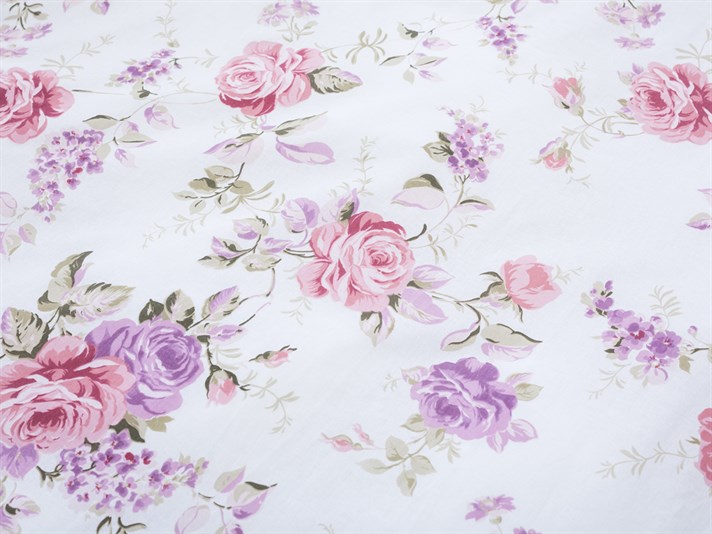Julie Cu Bumbac Single Lenjerie De Pat 160x220 cm Roz