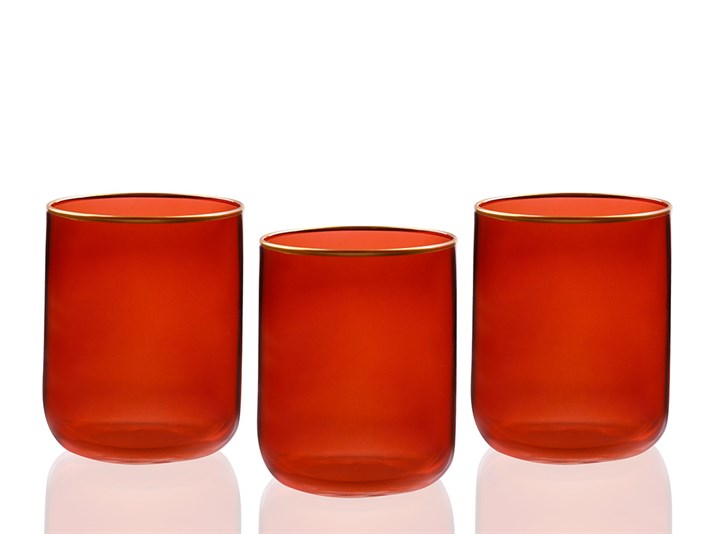 Karla Glass 3 pcs Glass 270 ml Red