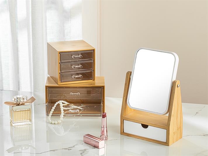 Katelyn Bamboo 3-Tier Organizer 12x13,5x11cm Natural