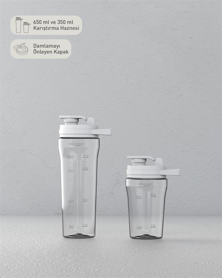 KBL 3001 Shake Away Cu Patru Cuțite Blender Personal 600 ml Alb-Cupru