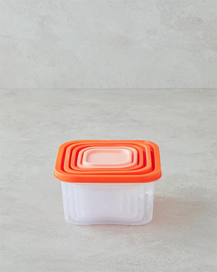 Keep Me Plastic 5 Piese Recipient Depozitare Colorat