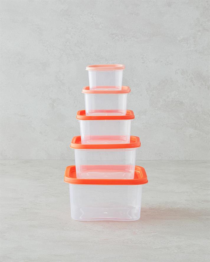 Keep Me Plastic 5 Piese Recipient Depozitare Colorat