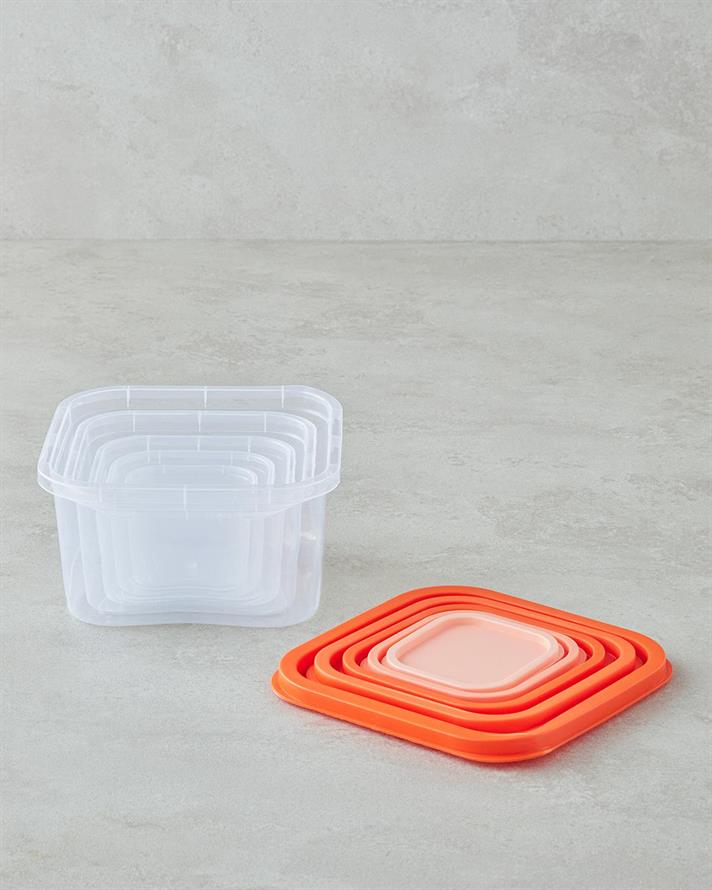 Keep Me Plastic 5 Piese Recipient Depozitare Colorat