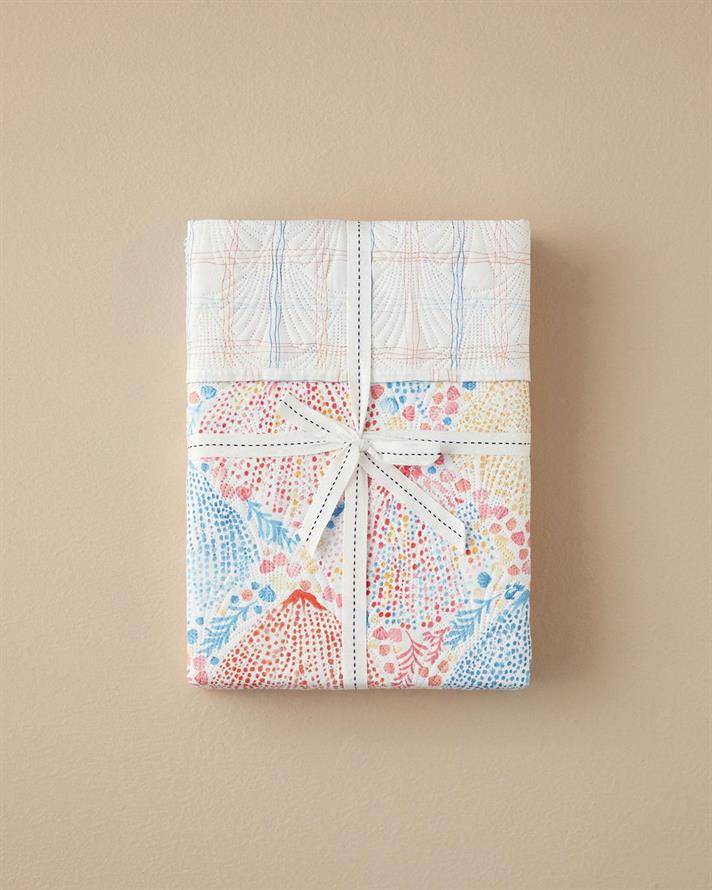Cuvertura pat reversibila, King Size, Coastal Treasures, poliester, 240x220 cm, multicolor