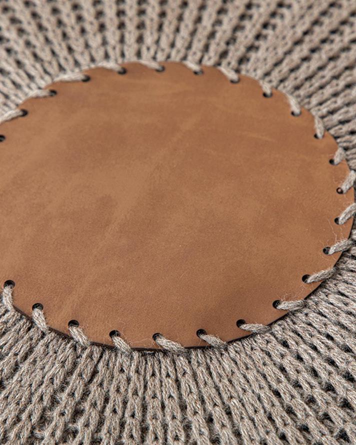 Knit Splay Puf 37* 50 Cm Brown