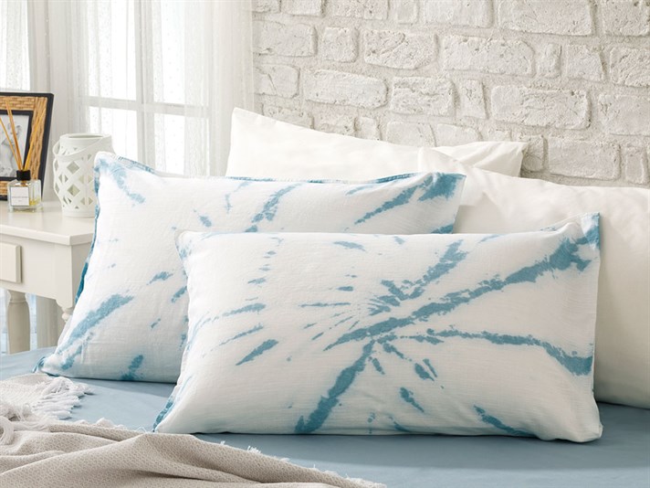 Lacrimile oceanului Cottony Set 2  FAȚĂ DE PERNĂ 50x70 cm Albastru Deschis